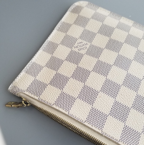 LOUIS VUITTON Neverfull Pouch GM Damier Print - Picture 1 of 16
